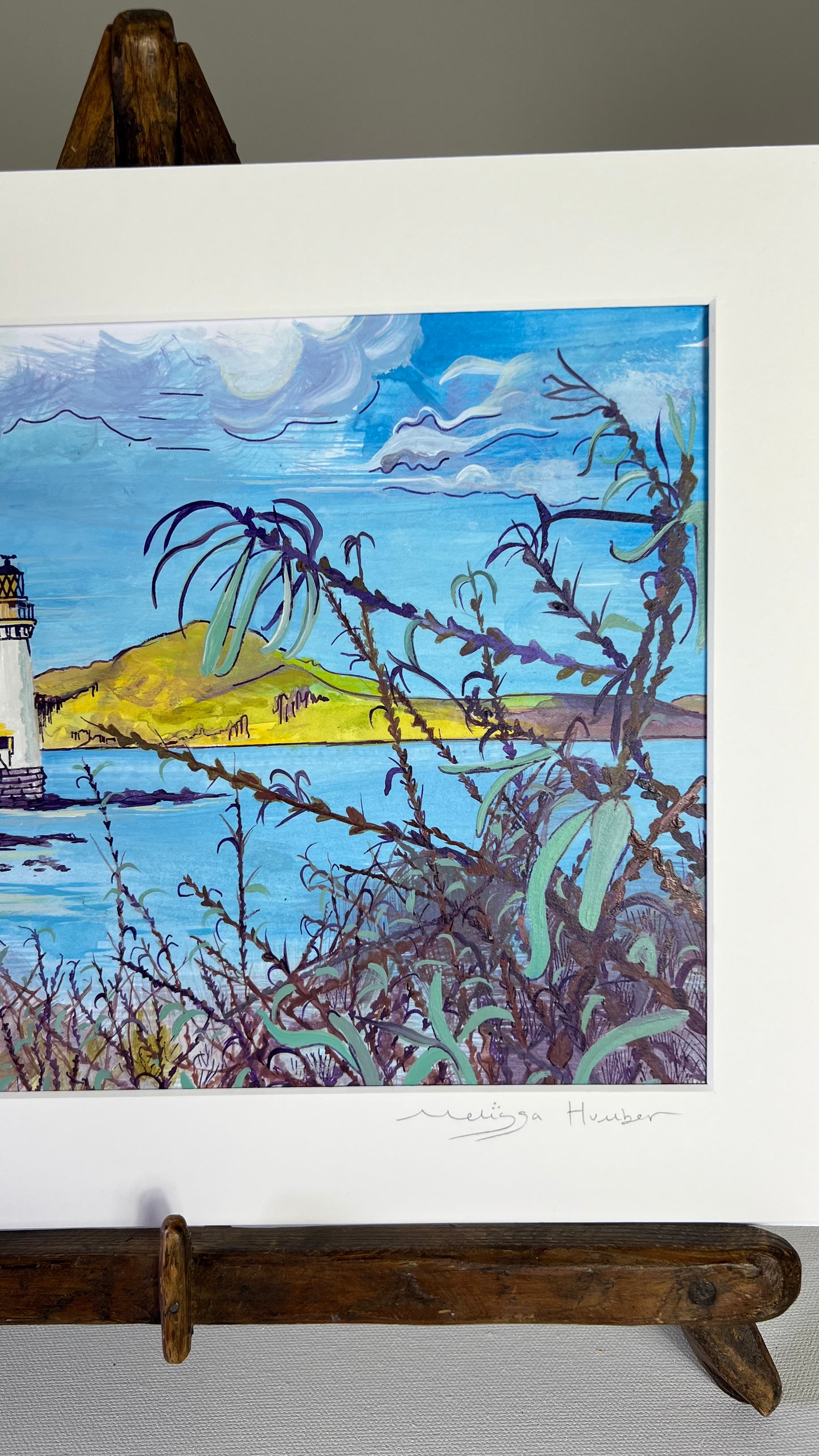 Tobermory lighthouse Isle of Mull landscape painting