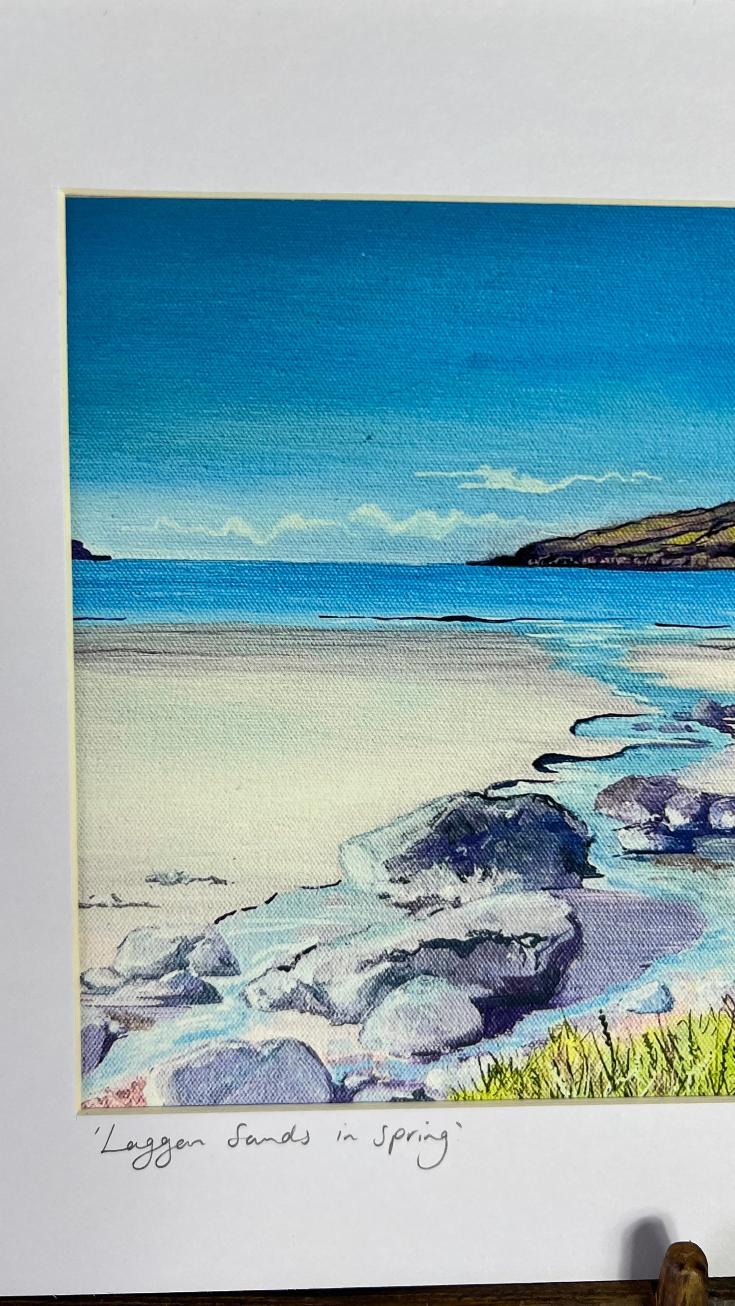 🔴 SOLD ‘Laggan sands in spring' Lochbuie - Isle of Mull art print (flawed)