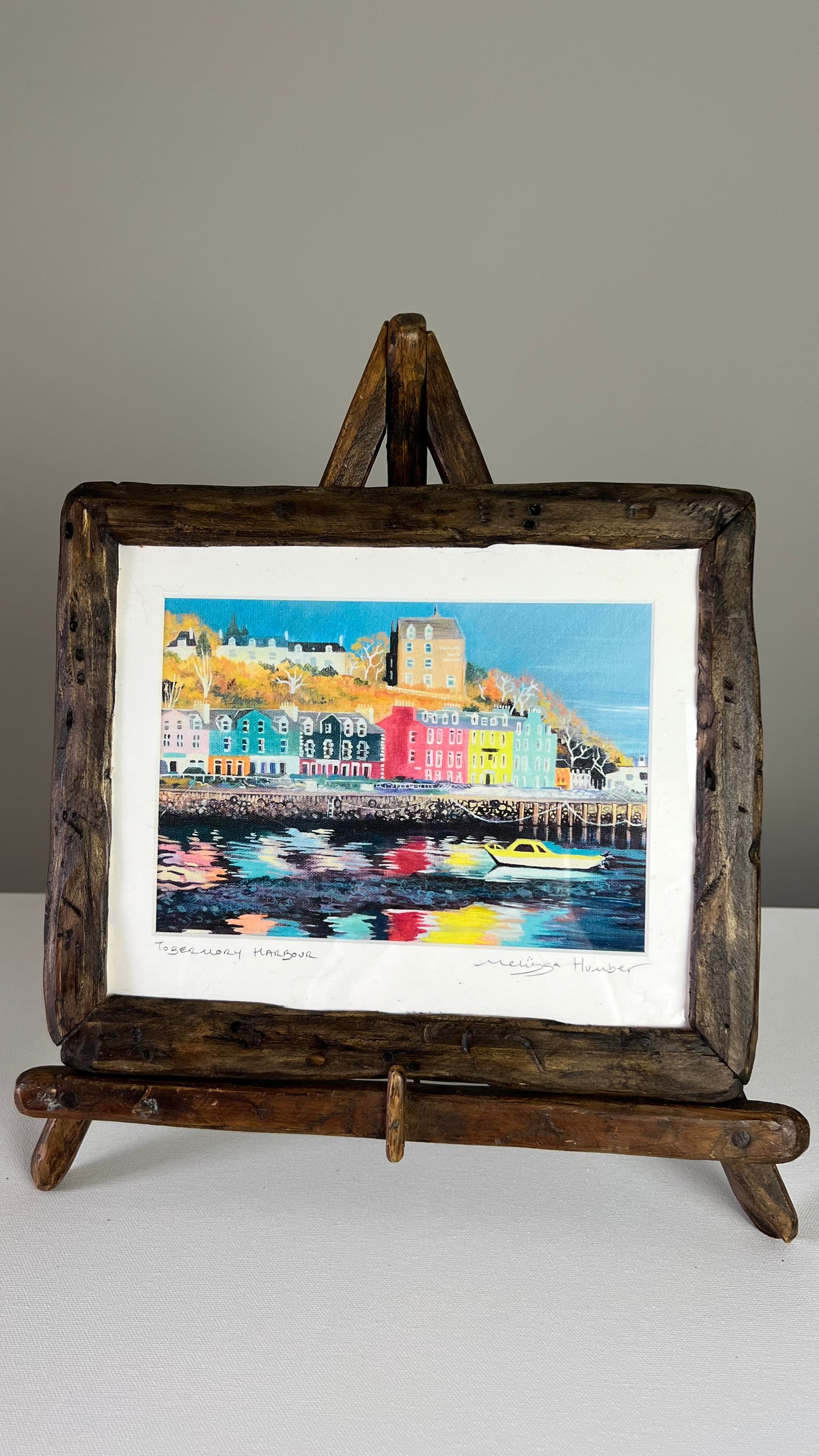 ‘Tobermory harbour reflection' Isle of Mull Art print