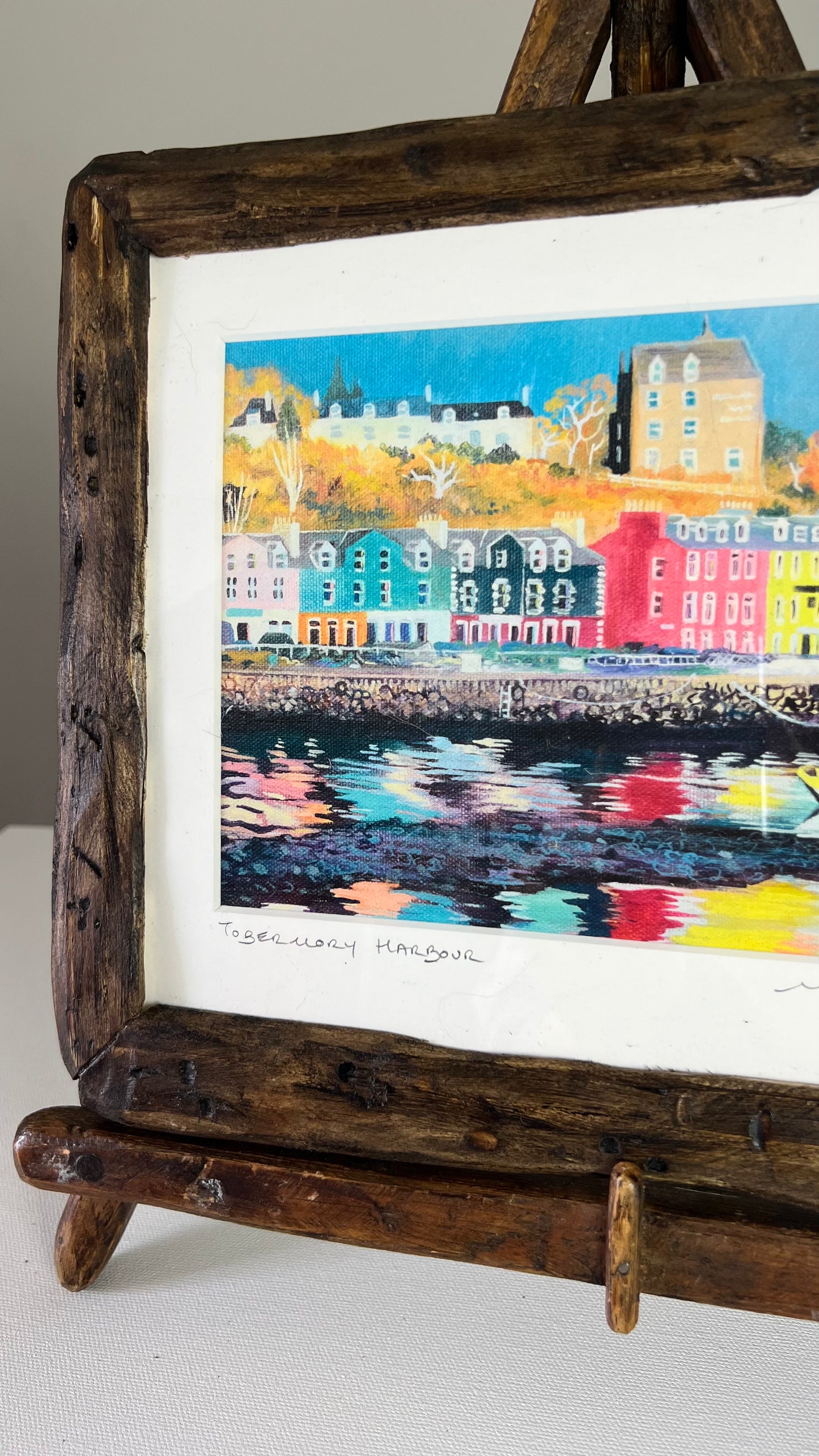 ‘Tobermory harbour reflection' Isle of Mull Art print
