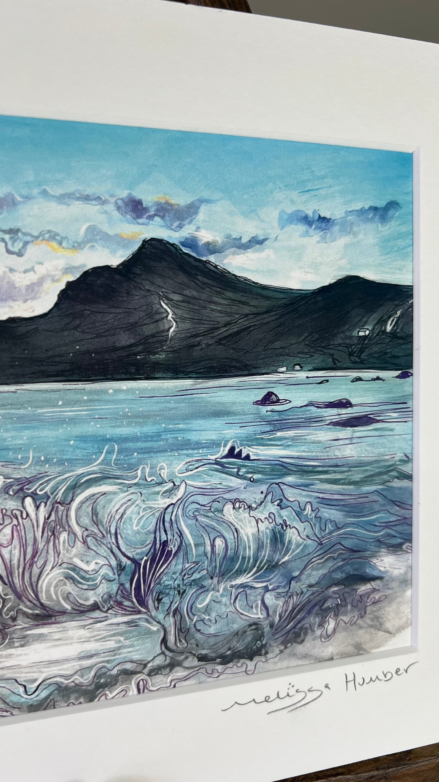 ‘Lochbuie waves’ Isle of Mull - Limited edition art print