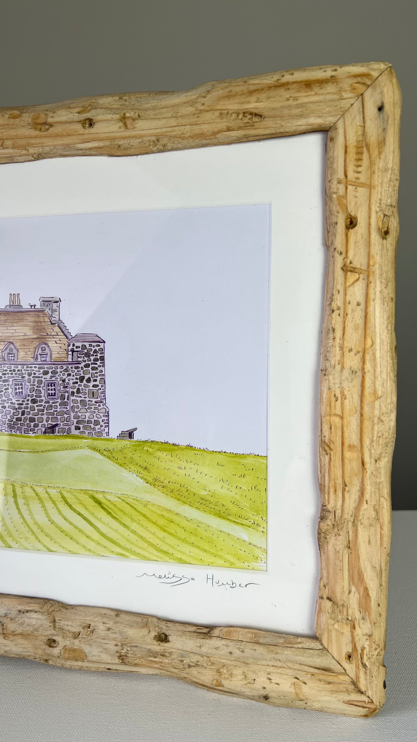Original Duart castle watercolour Isle of Mull landscape painting