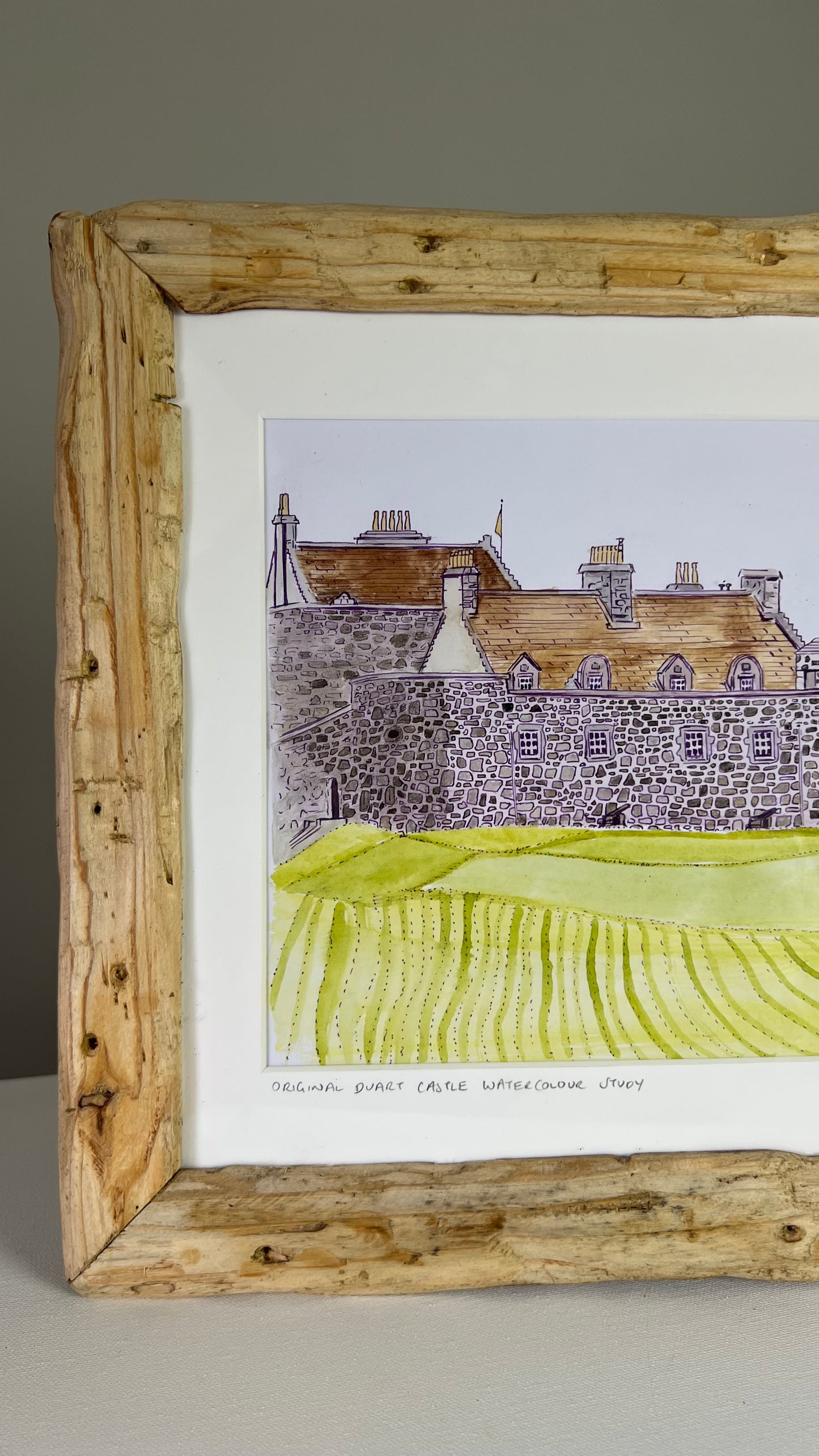 Original Duart castle watercolour Isle of Mull landscape painting