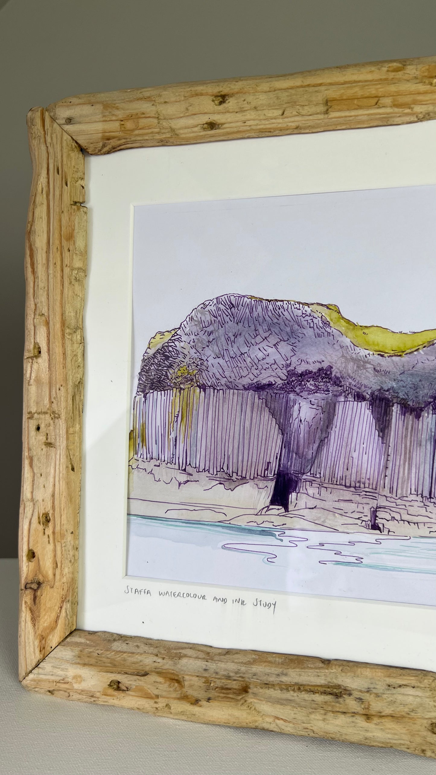 Original Isle of Staffa watercolour study