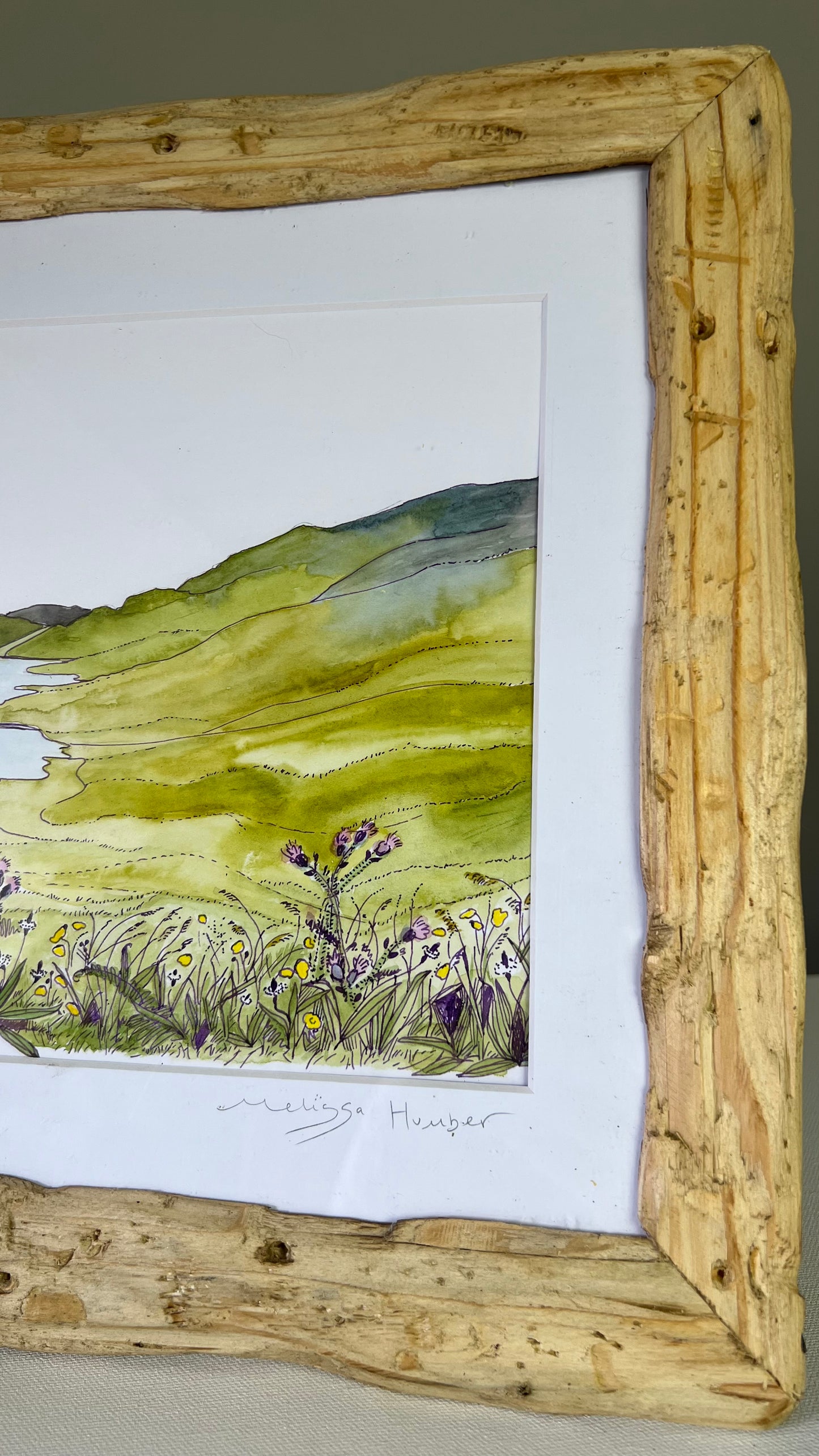 The three lochs - Isle of Mull watercolour painting