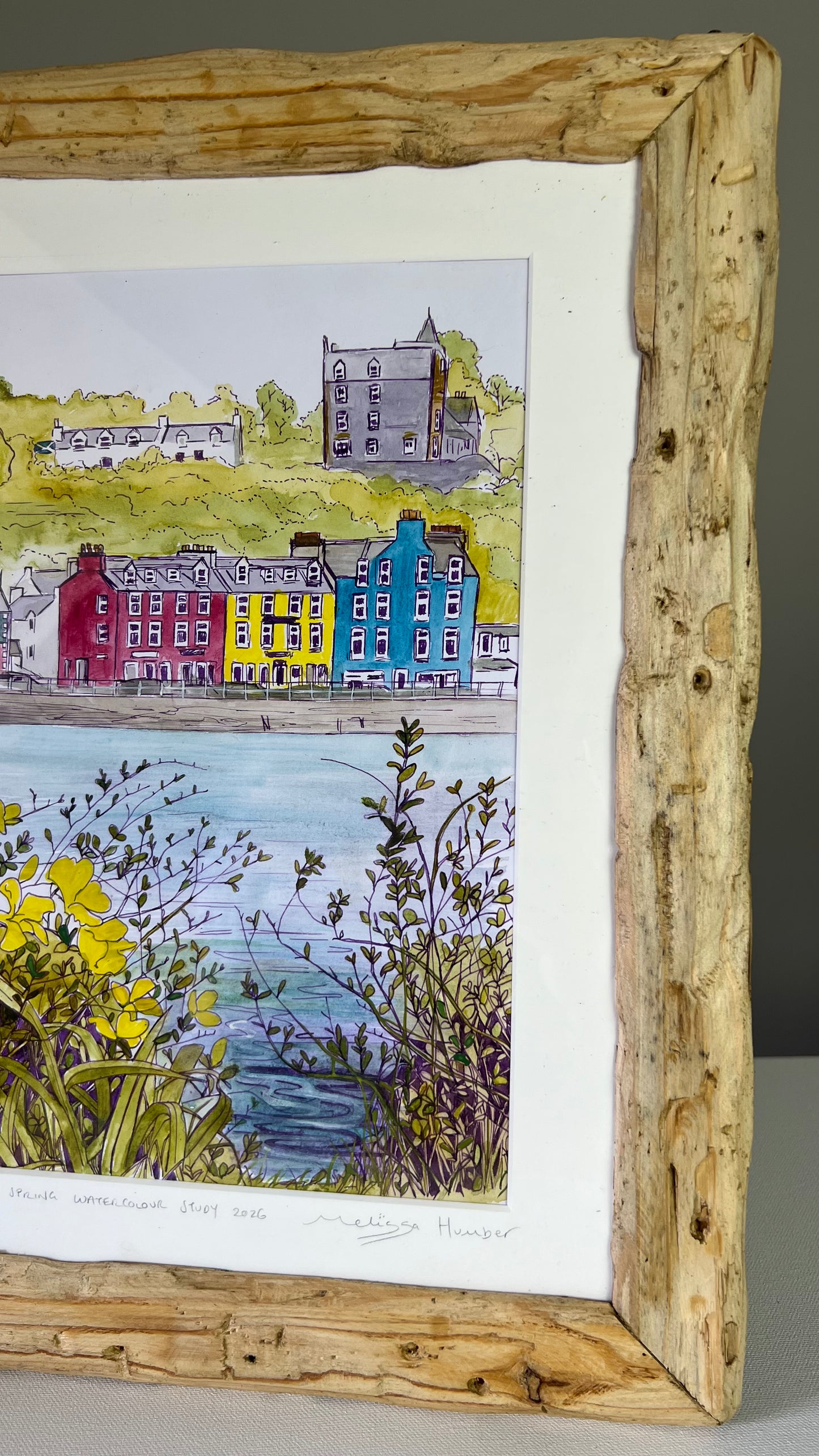Tobermory in Spring watercolour Isle of Mull landscape painting