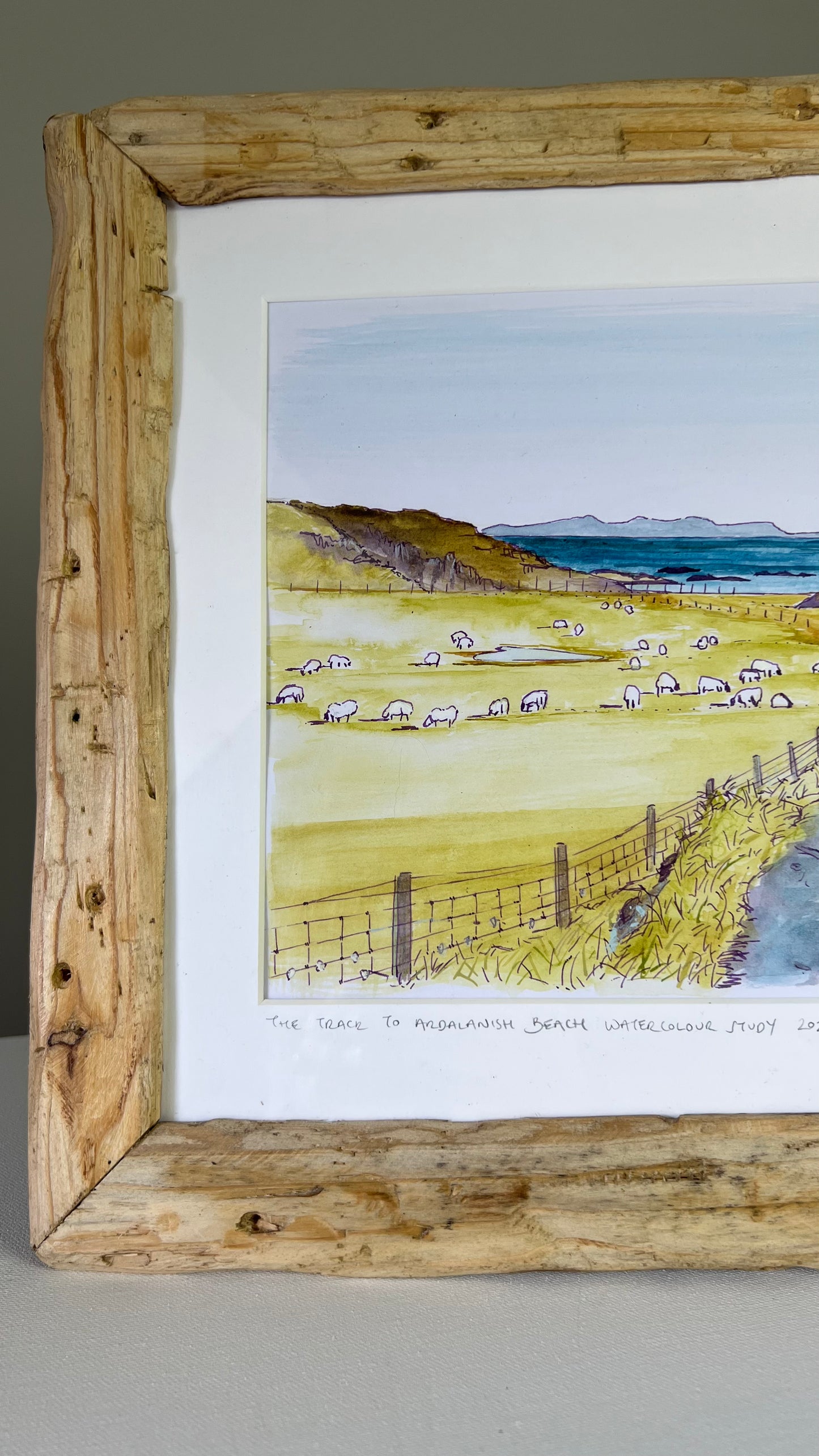 The track to Ardalanish beach - Isle of Mull, original watercolour painting