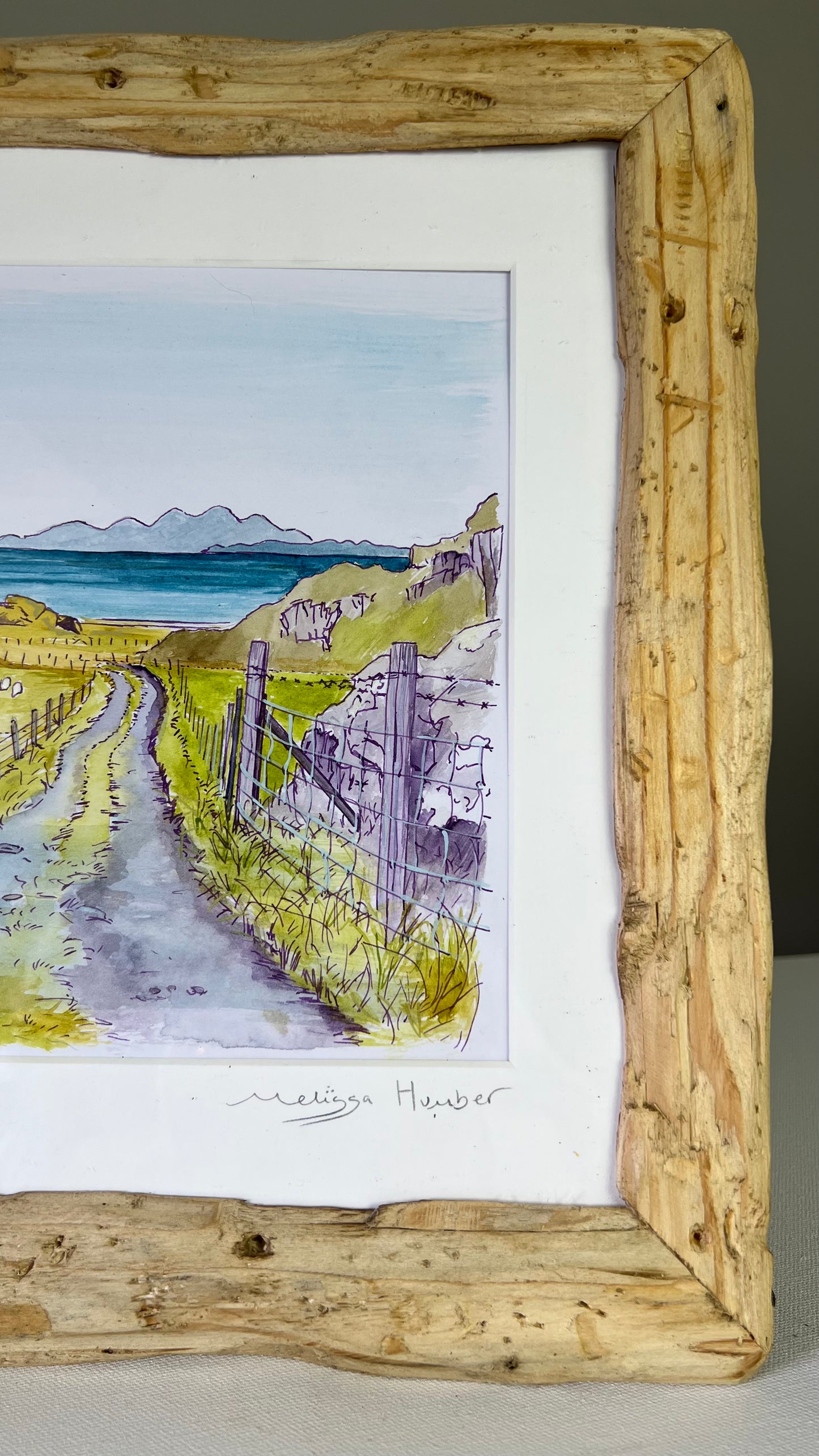 The track to Ardalanish beach - Isle of Mull, original watercolour painting