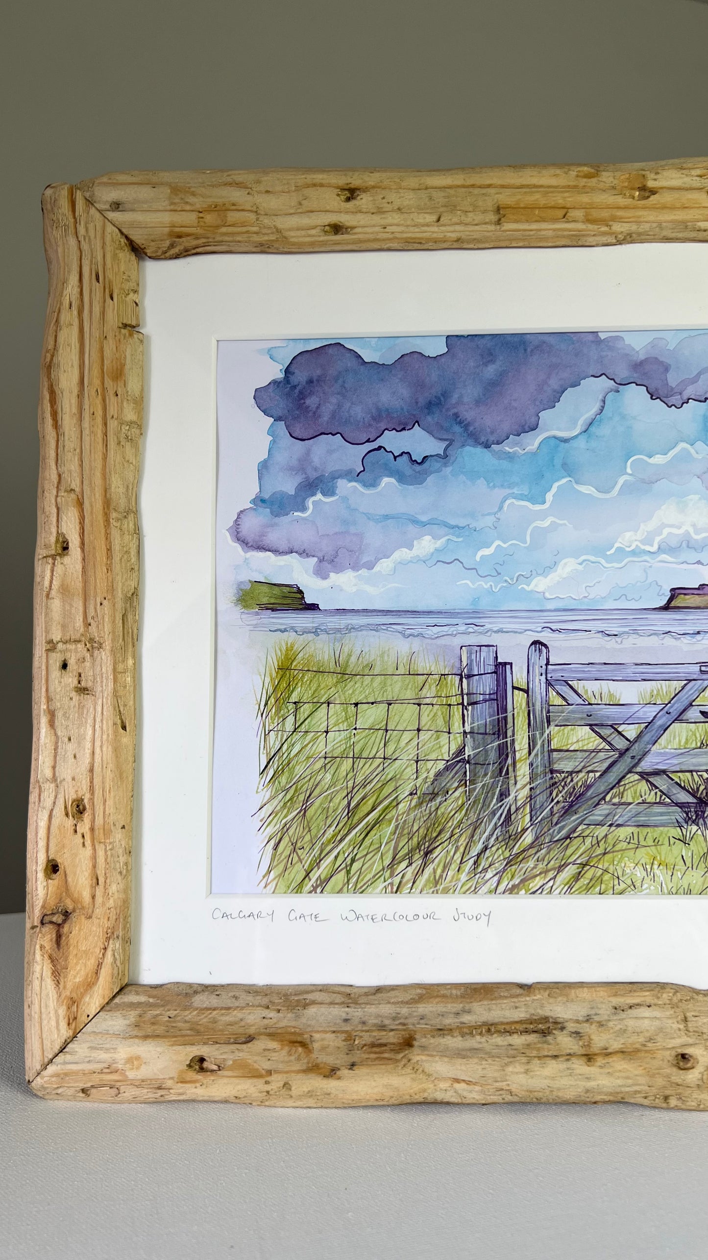 Calgary bay gate original watercolour landscape painting - Isle of Mull art
