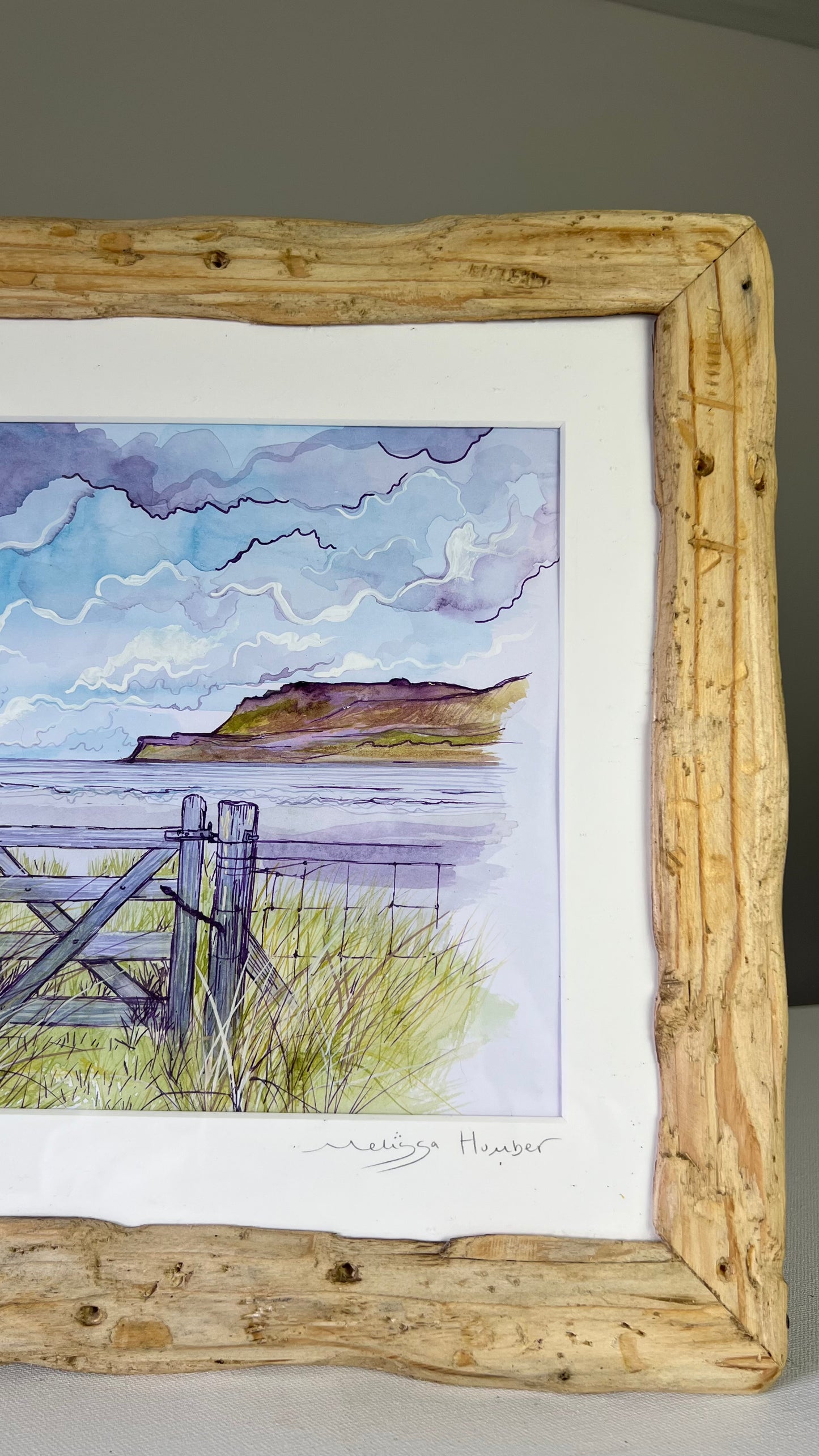 Calgary bay gate original watercolour landscape painting - Isle of Mull art