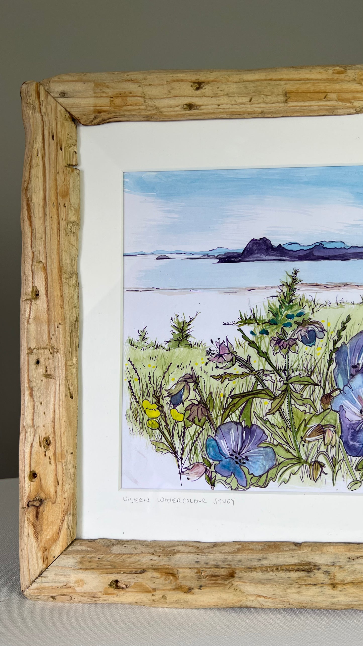 Uisken beach - Isle of Mull original watercolour landscape painting