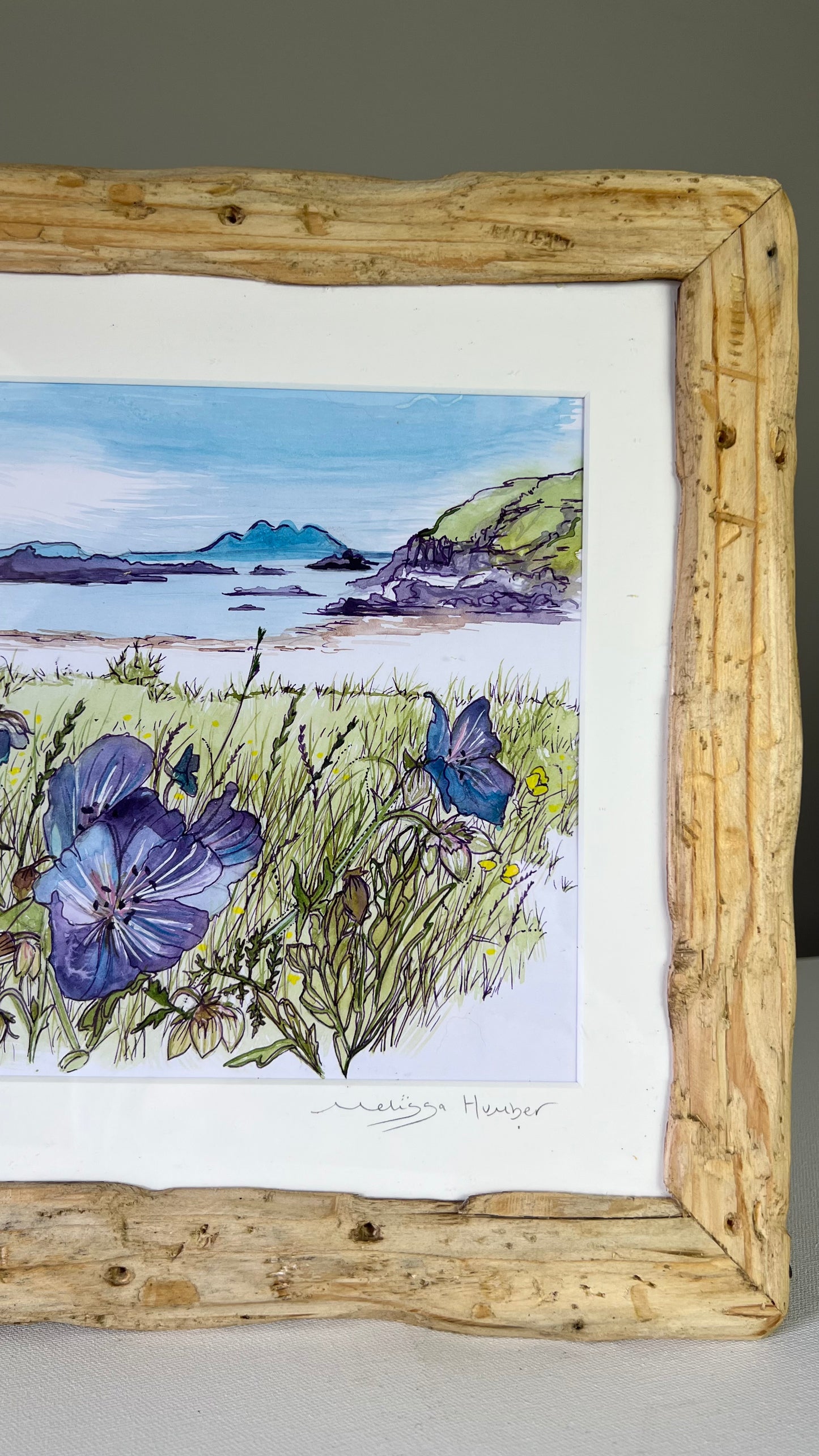 Uisken beach - Isle of Mull original watercolour landscape painting