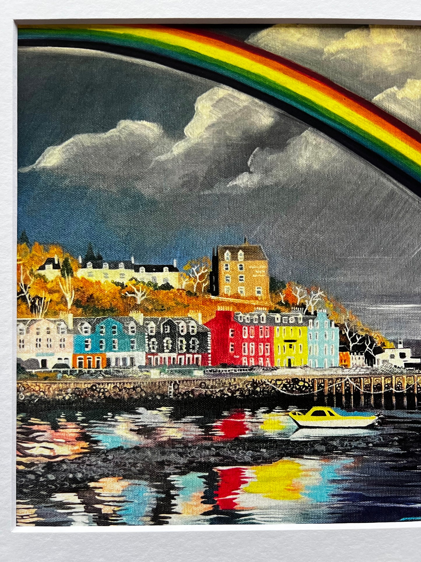 ’Tobermory rainbow’ - Isle of Mull Giclée Art Print