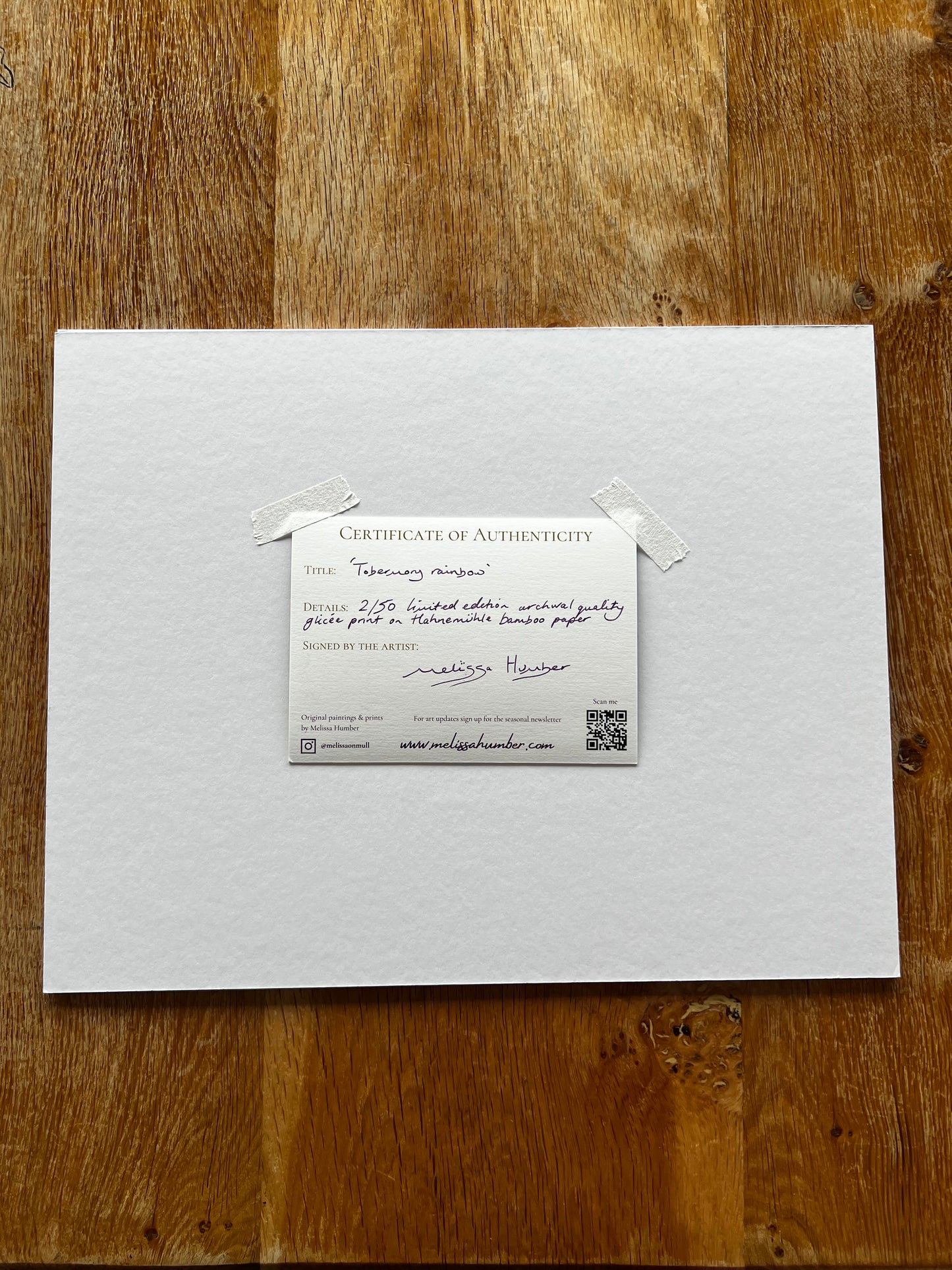 ’Tobermory rainbow’ - Isle of Mull Giclée Art Print