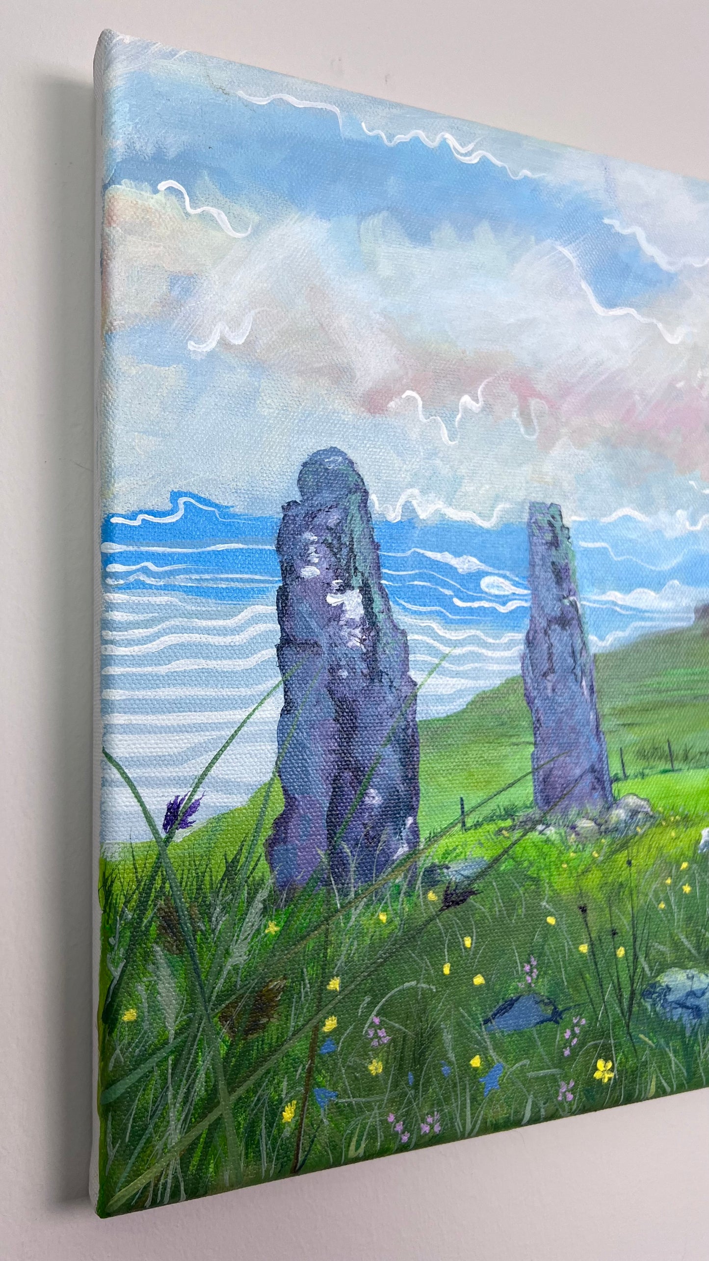 ’Glengorm standing stones’ - Isle of Mull original landscape painting