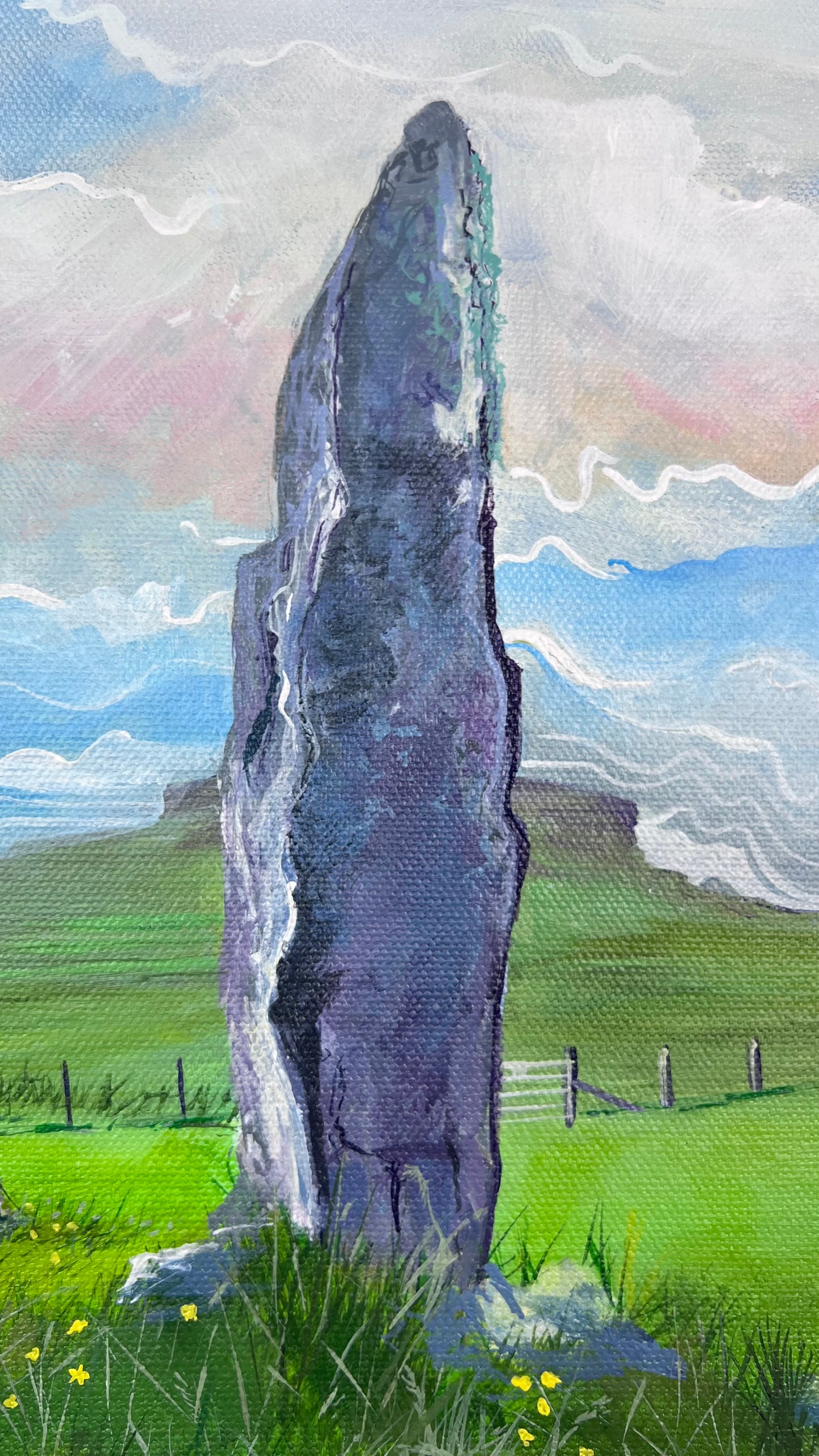 ’Glengorm standing stones’ - Isle of Mull original landscape painting