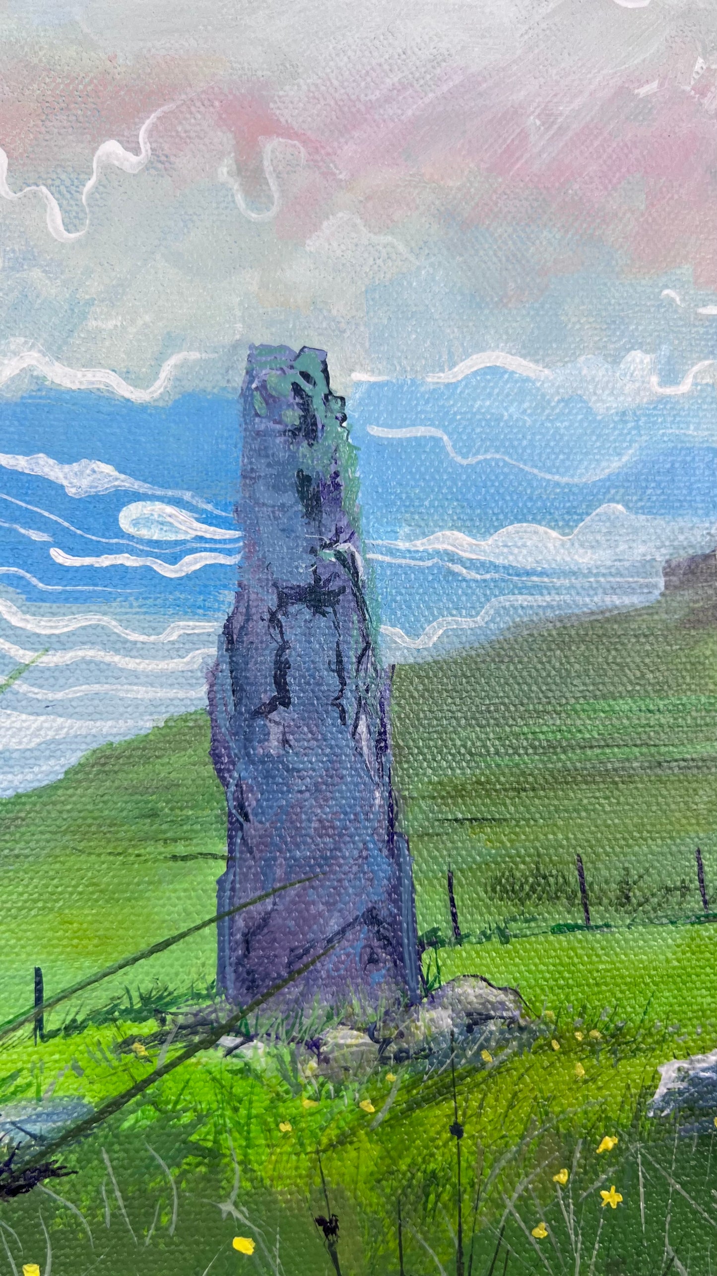 ’Glengorm standing stones’ - Isle of Mull original landscape painting