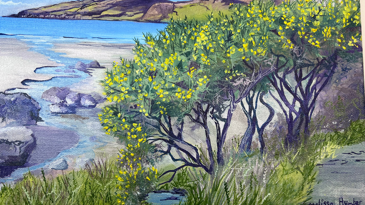 ‘Laggan sands in spring’ Lochbuie original oil painting
