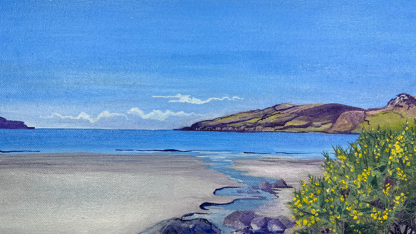 ‘Laggan sands in spring’ Lochbuie original oil painting