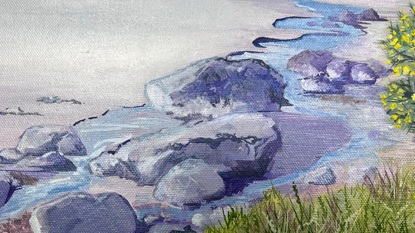 ‘Laggan sands in spring’ Lochbuie original oil painting