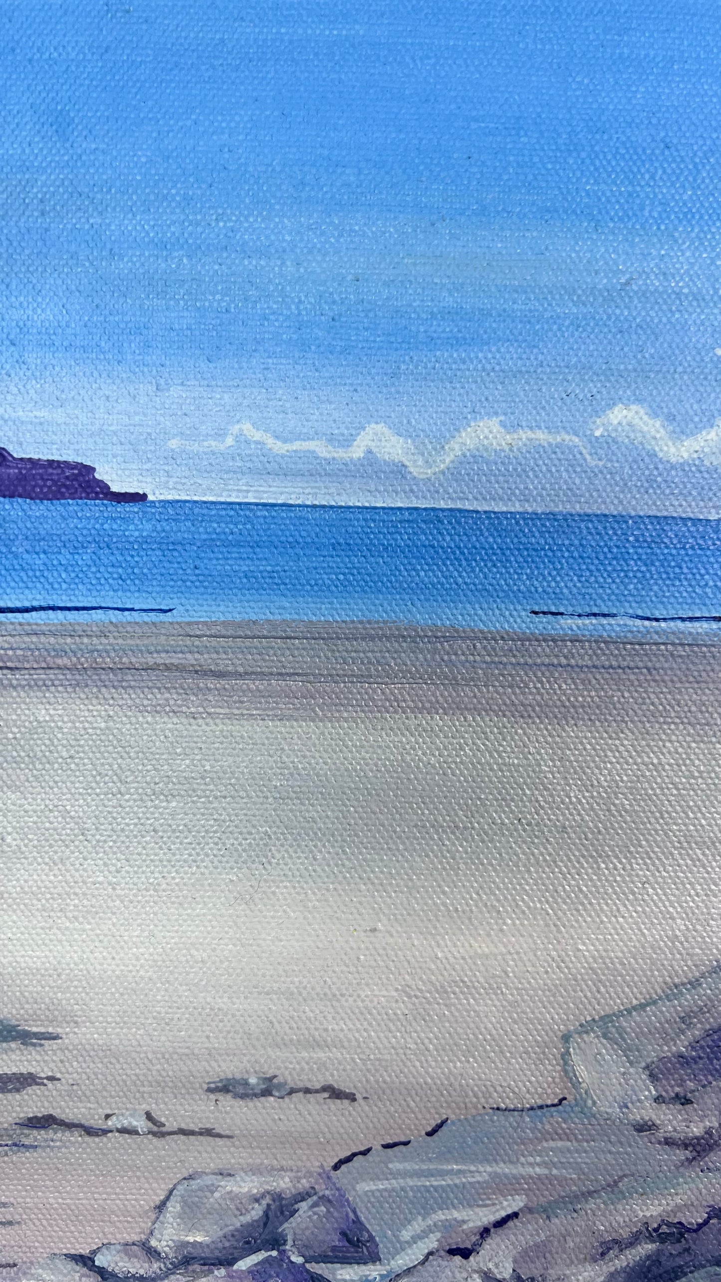 ‘Laggan sands in spring’ Lochbuie original oil painting