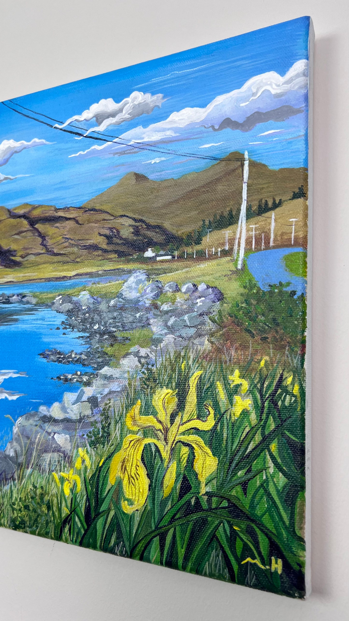 ‘Ben More reflections’ original landscape painting