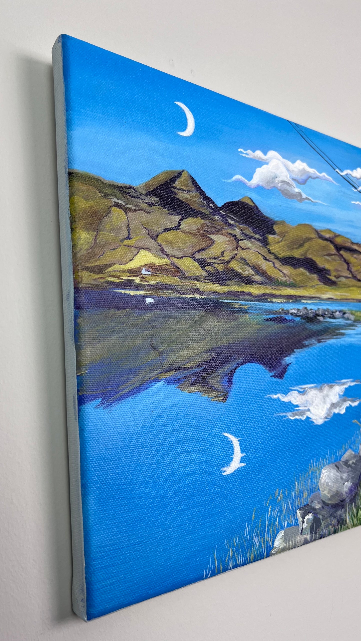 ‘Ben More reflections’ original landscape painting