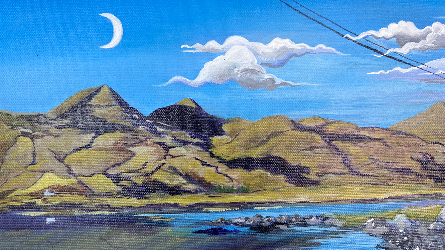 ‘Ben More reflections’ original landscape painting