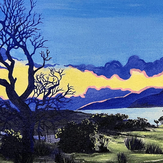 ‘View from Laggan lodge’ winter on the Isle of Mull - Limited edition art print