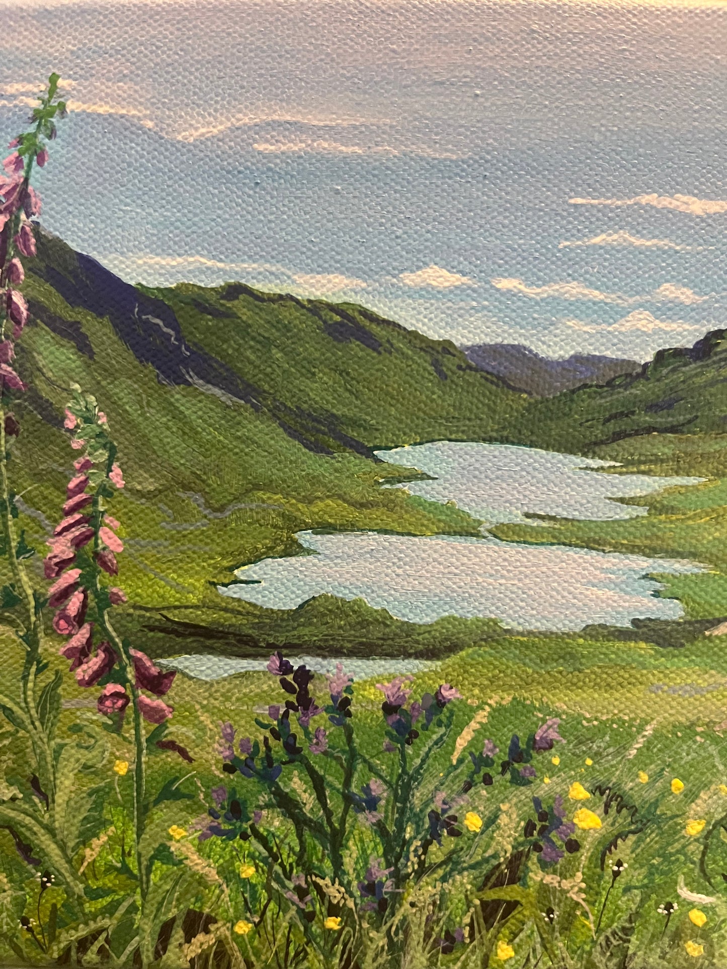 ’The three lochs in summer’ - Isle of Mull original painting
