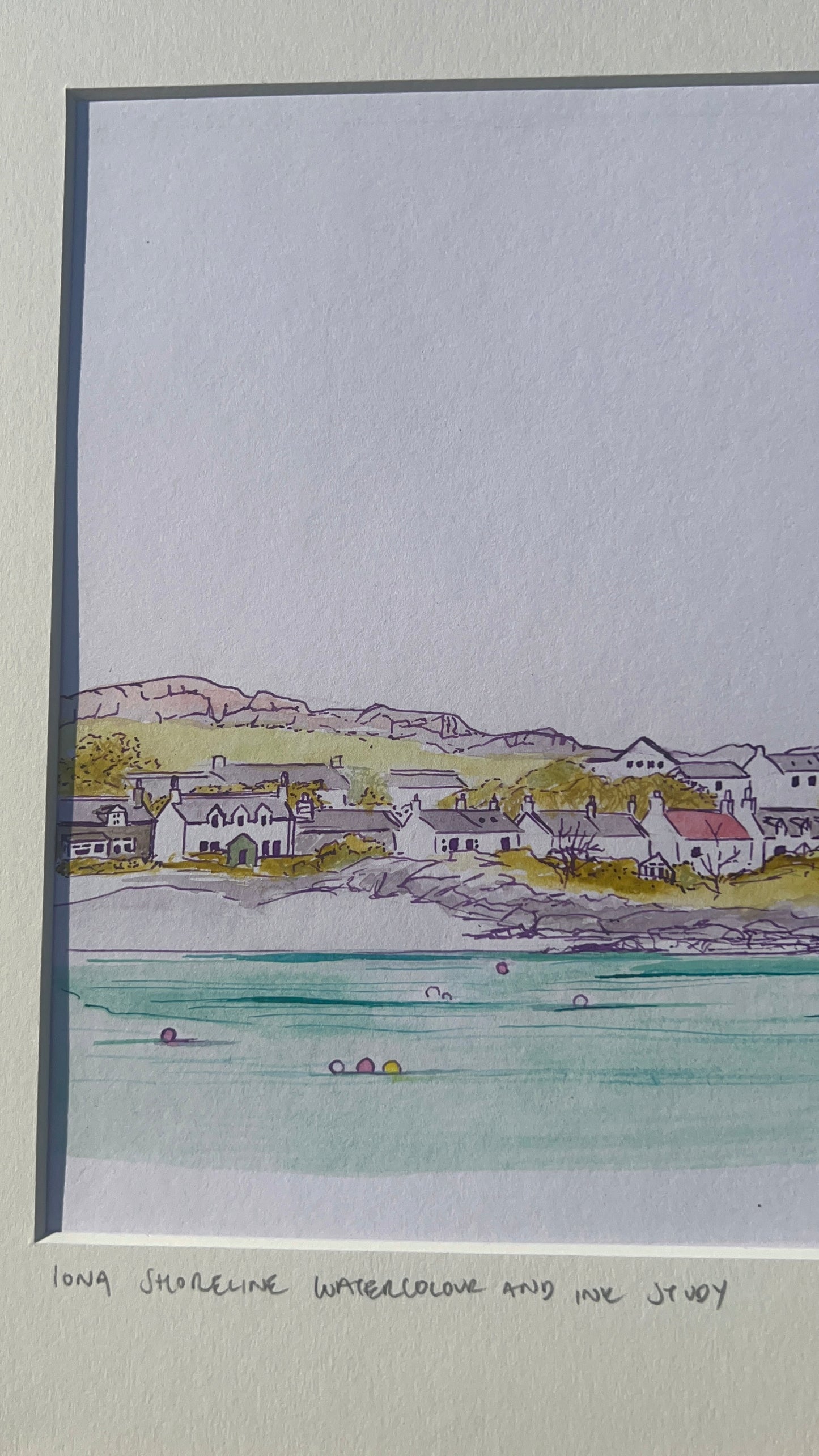 Original Isle of Iona watercolour study