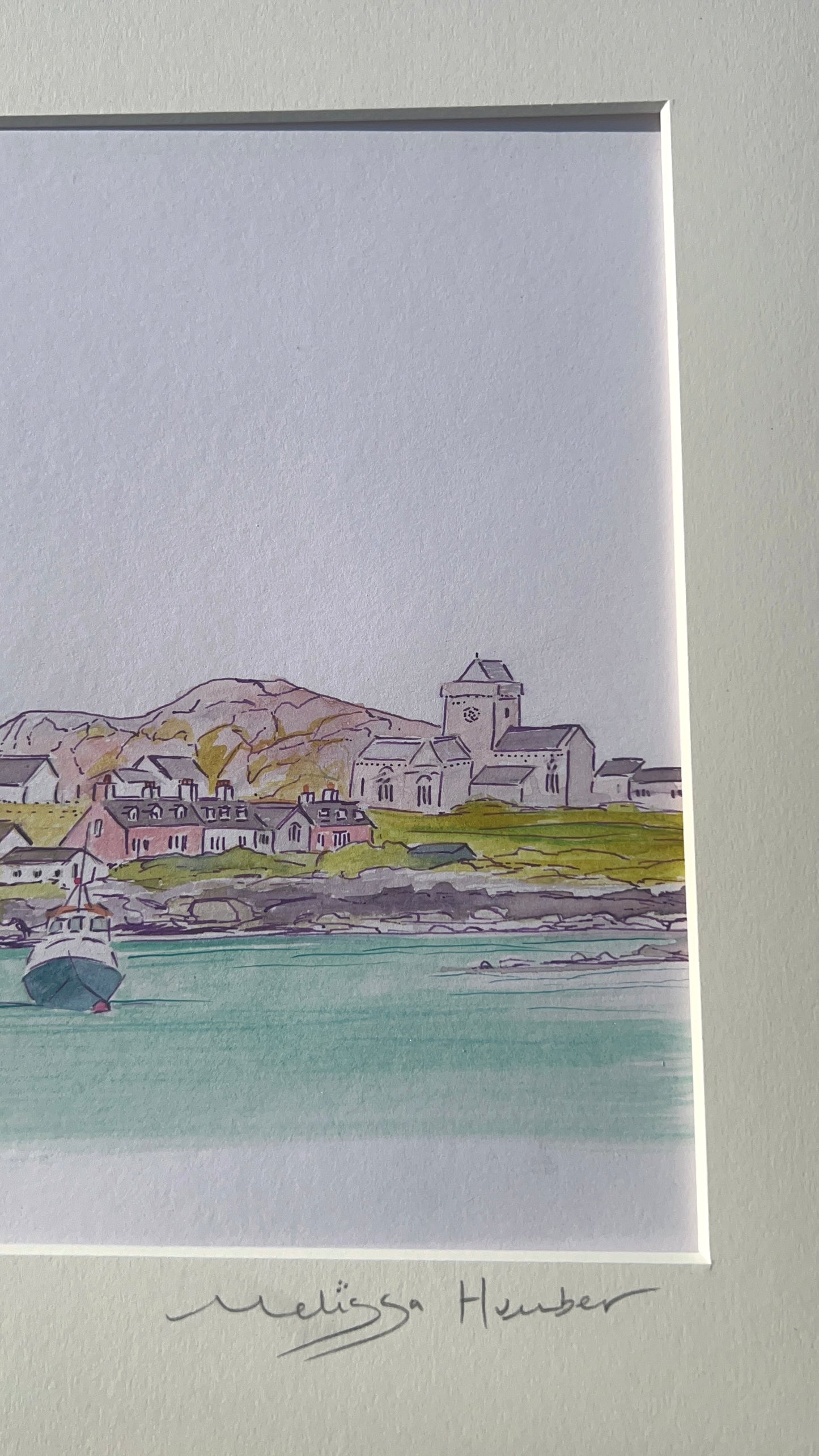 Original Isle of Iona watercolour study