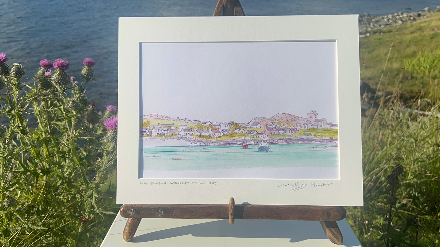 Original Isle of Iona watercolour study