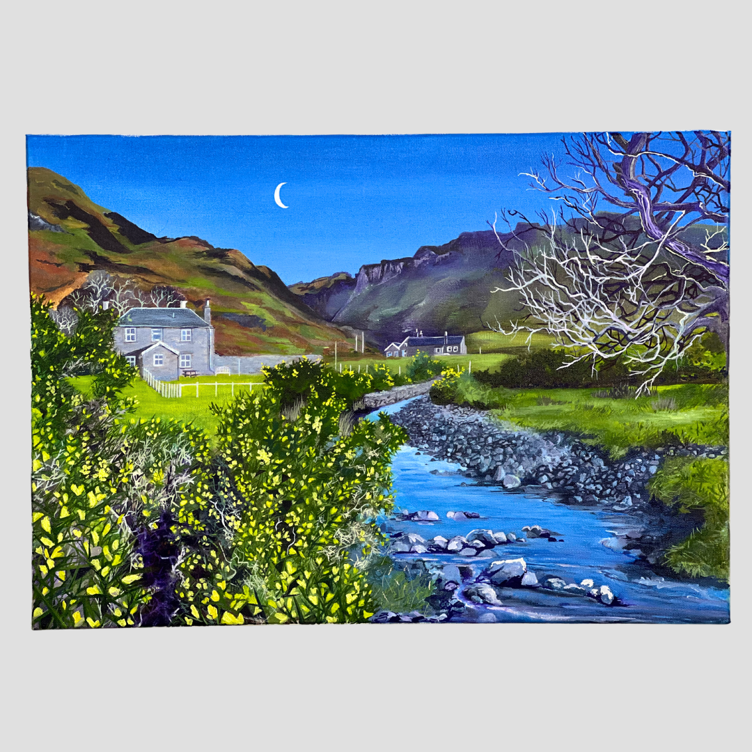 Laggan lodge and the bothy in Lochbuie 2025 Isle of Mull by Melissa Humber