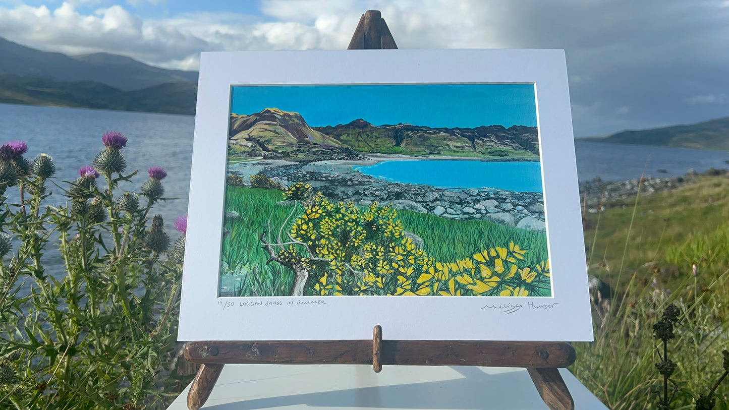 'Laggan sands in summer’ Isle of Mull - Limited edition art print