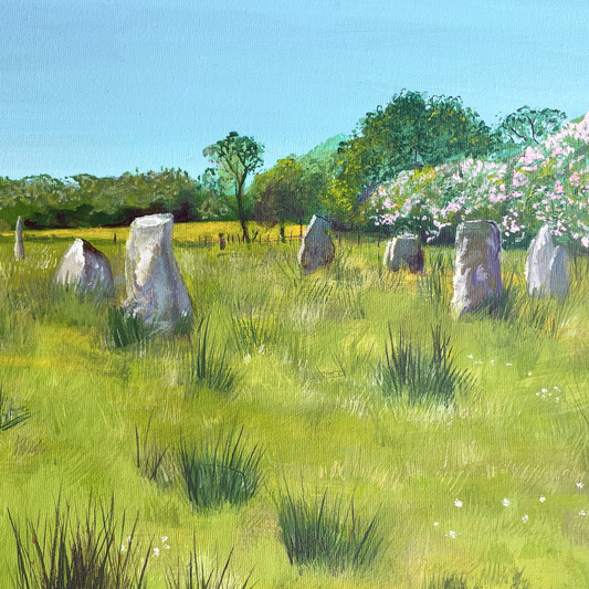 Lochbuie stone circle isle of Mull art print by Melissa Humber