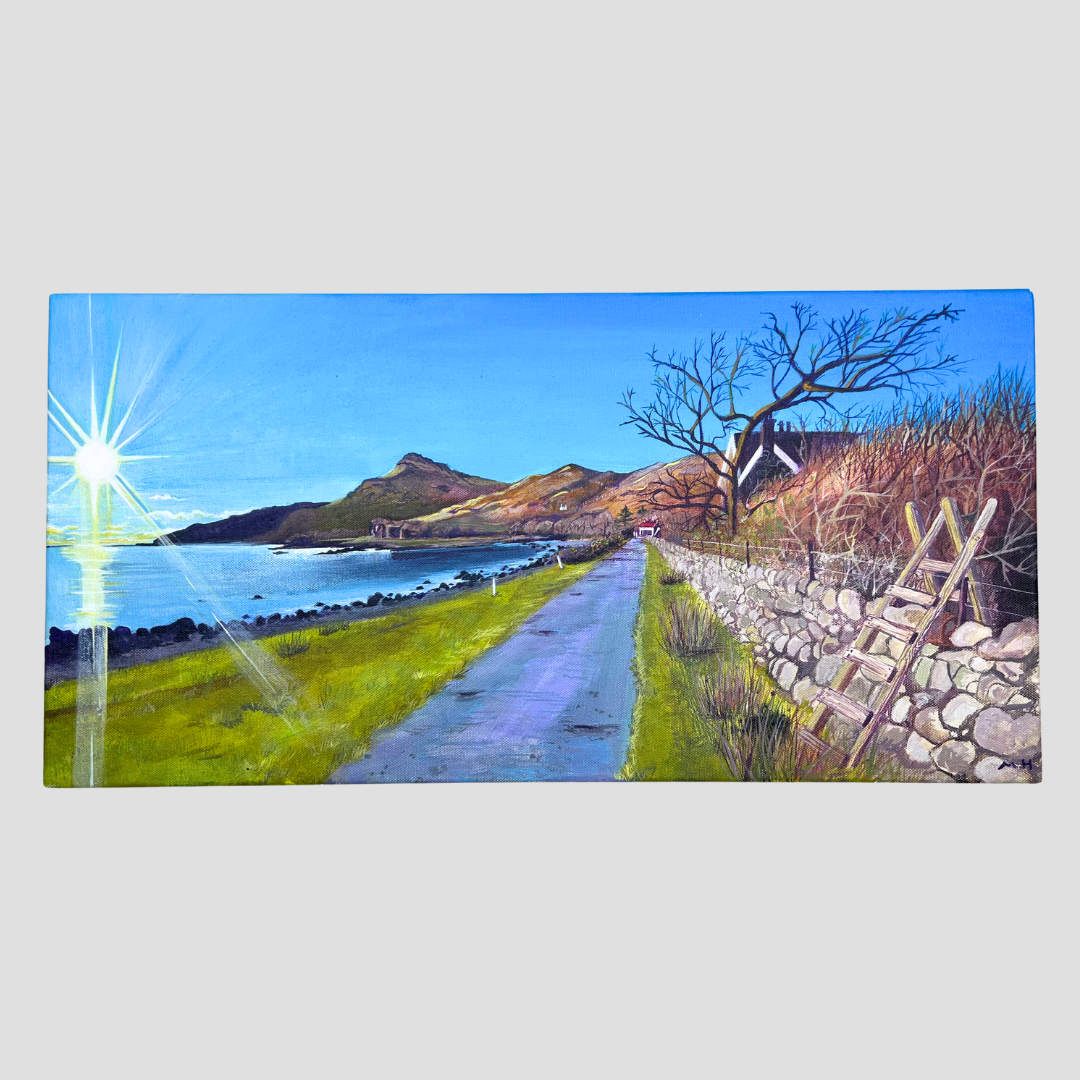 Lochbuie Sunset at the Old Postoffice tearoom Isle of Mull 2023 by Melissa Humber