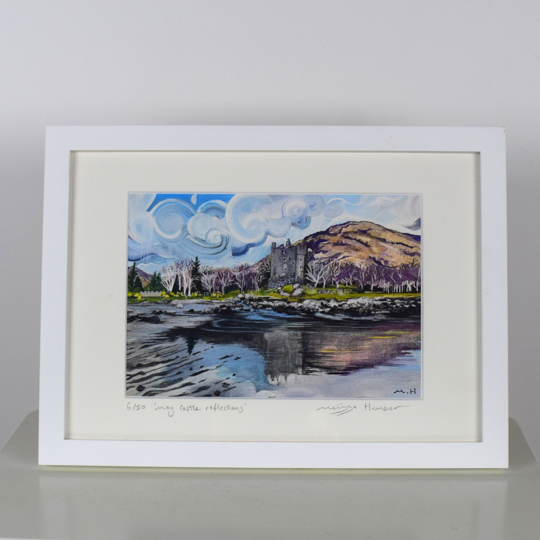 Moy castle Lochbuie Isle of Mull art print by Melissa Humber