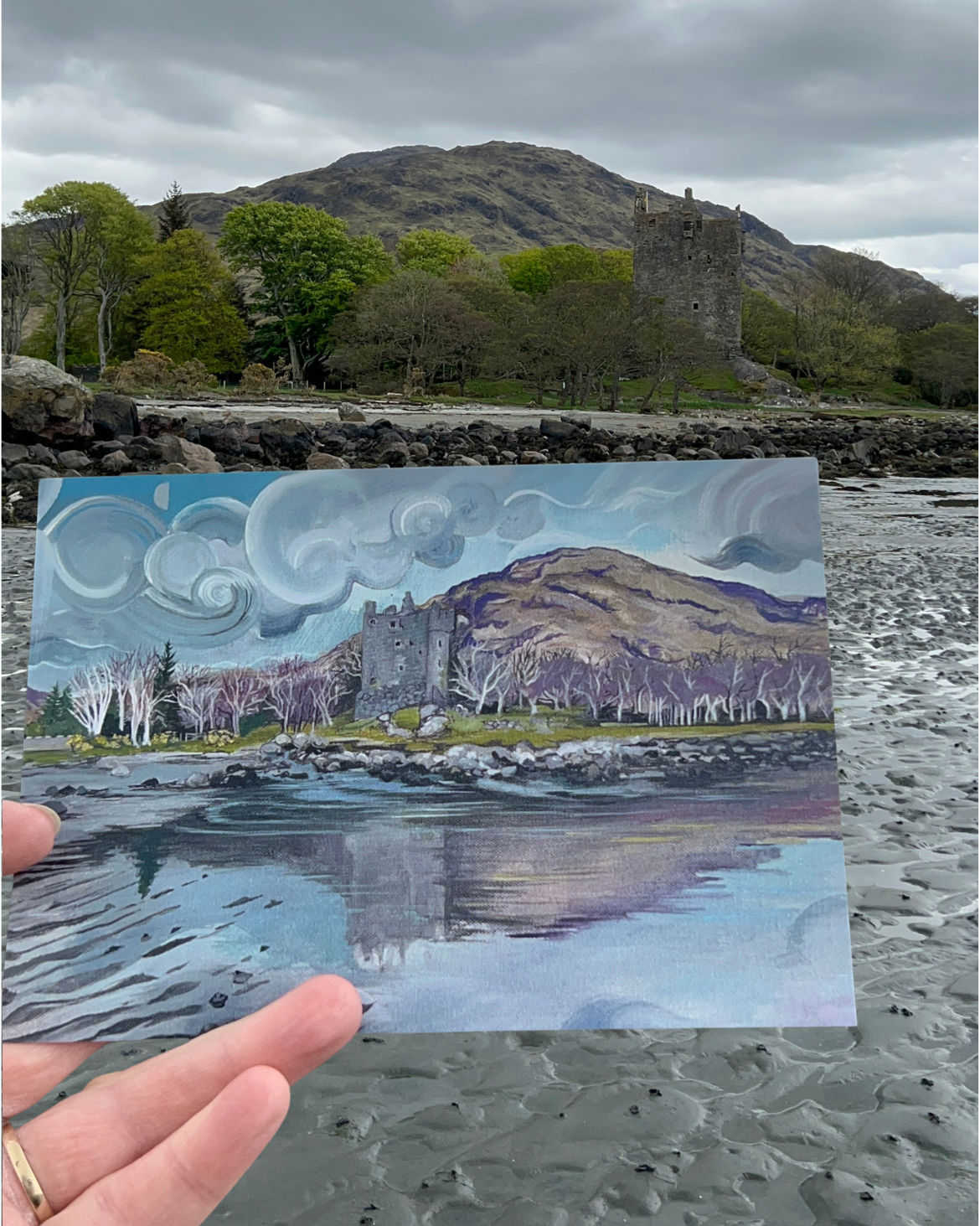 ‘Four seasons in Lochbuie’ Set of 4 Art Postcards