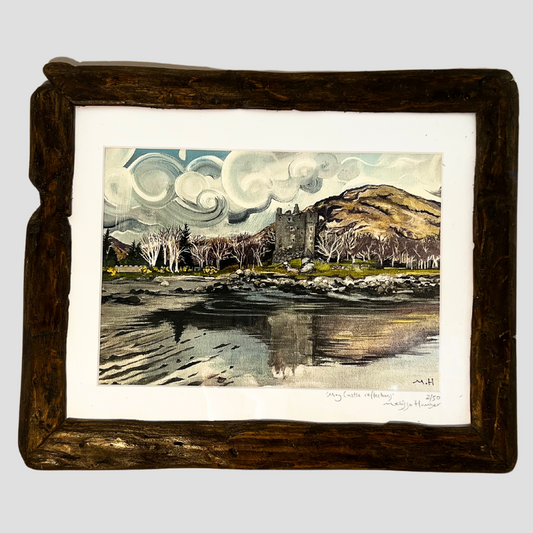 ‘Moy castle reflections’ - Lochbuie Isle of Mull art print