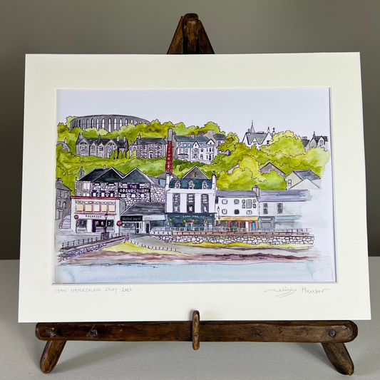 Oban watercolour painting by Melissa Humber
