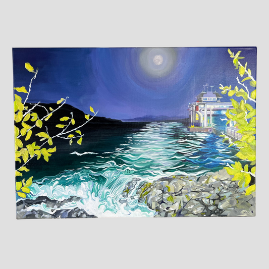 Original painting of the last ferry on the Isle of Mull by Melissa  Humber