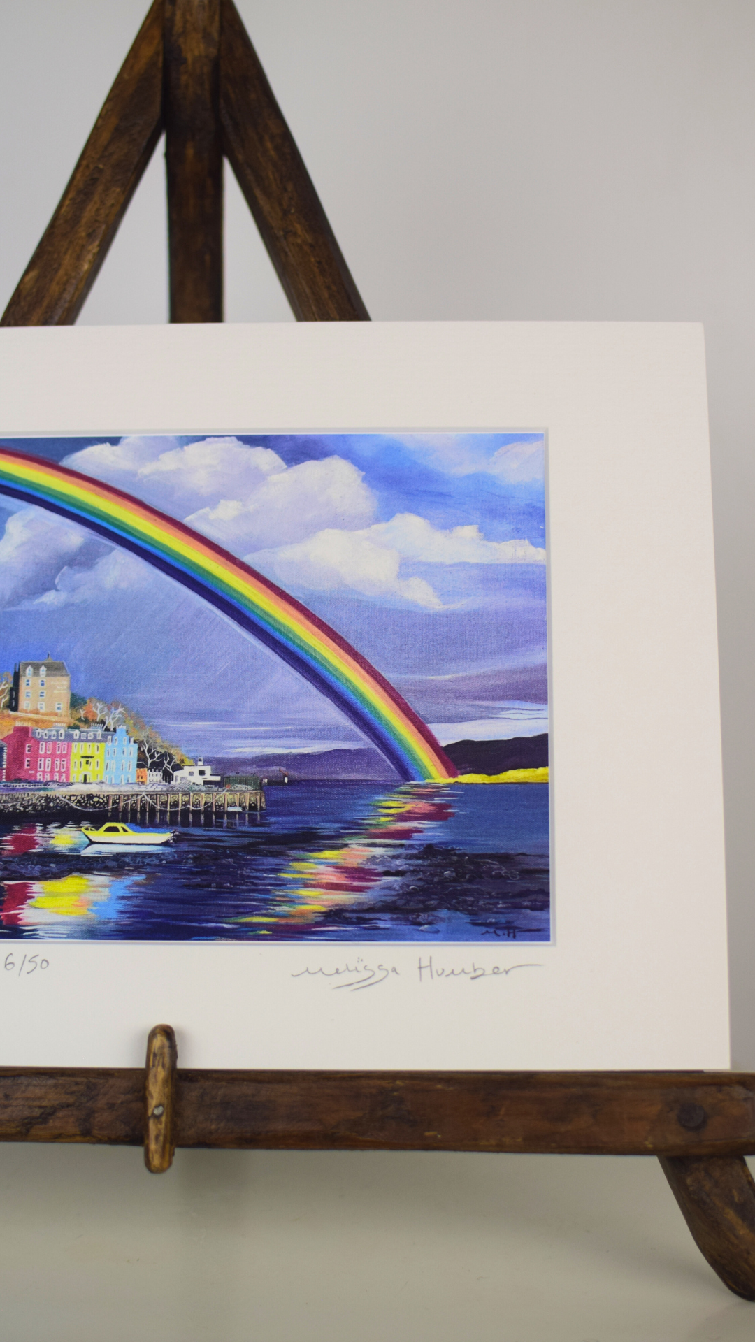 ’Tobermory rainbow’ Isle of Mull - Limited edition art print
