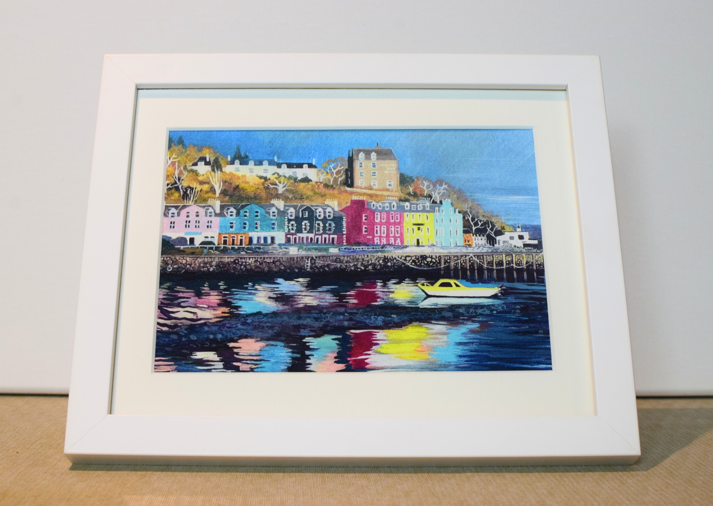 ‘Tobermory harbour reflection' Isle of Mull Art print