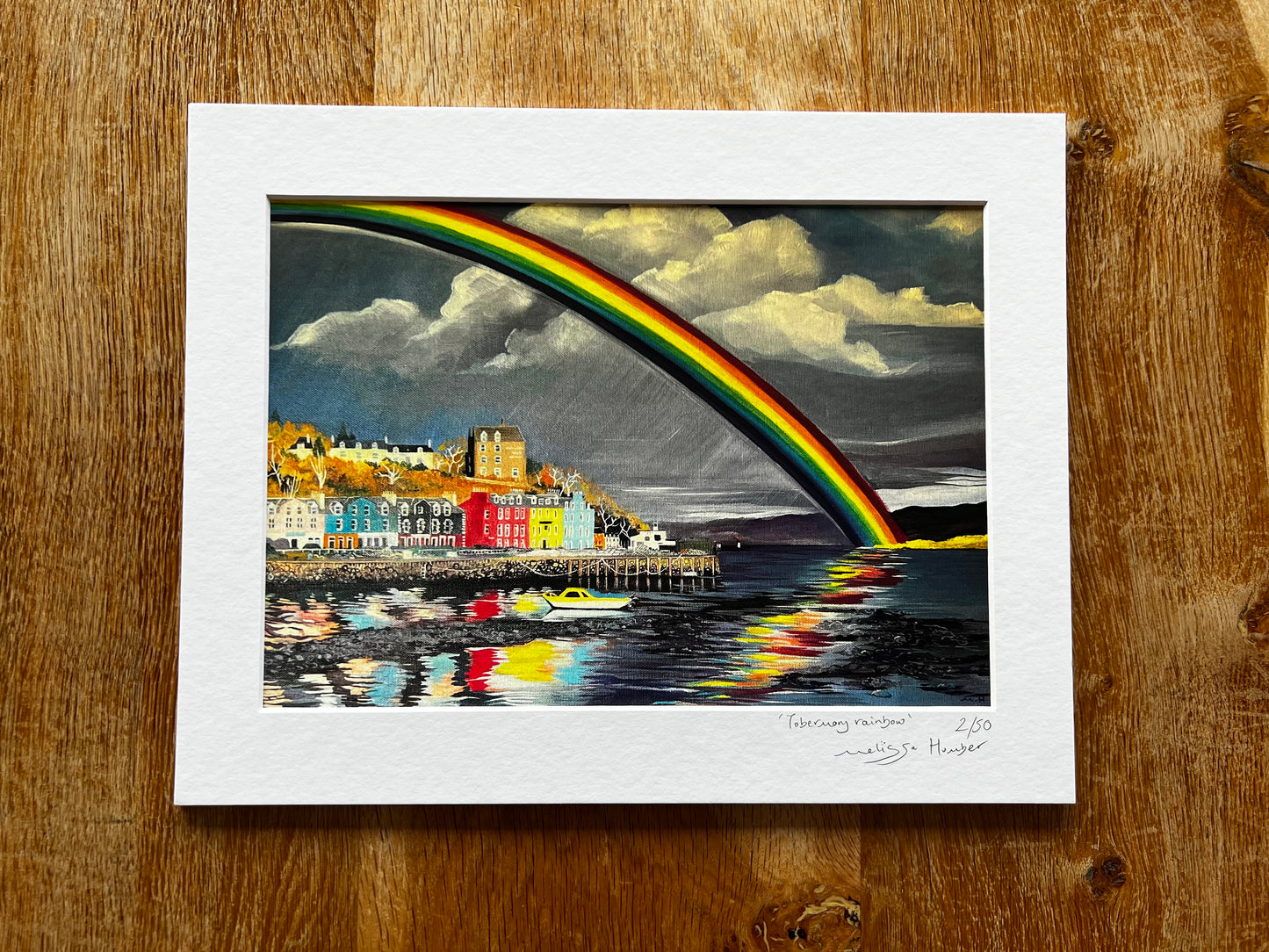 ’Tobermory rainbow’ - Isle of Mull Giclée Art Print