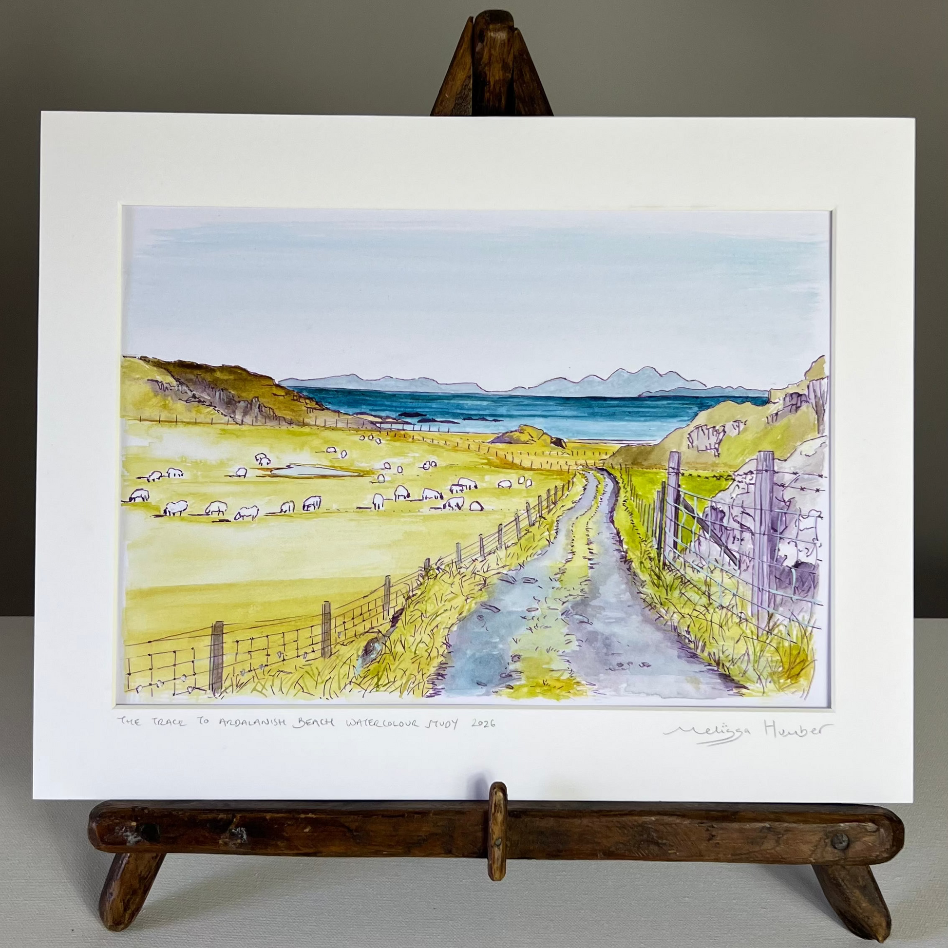 Original painting of Ardalanish beach on the Isle of Mull by ocal artist Melissa Humber