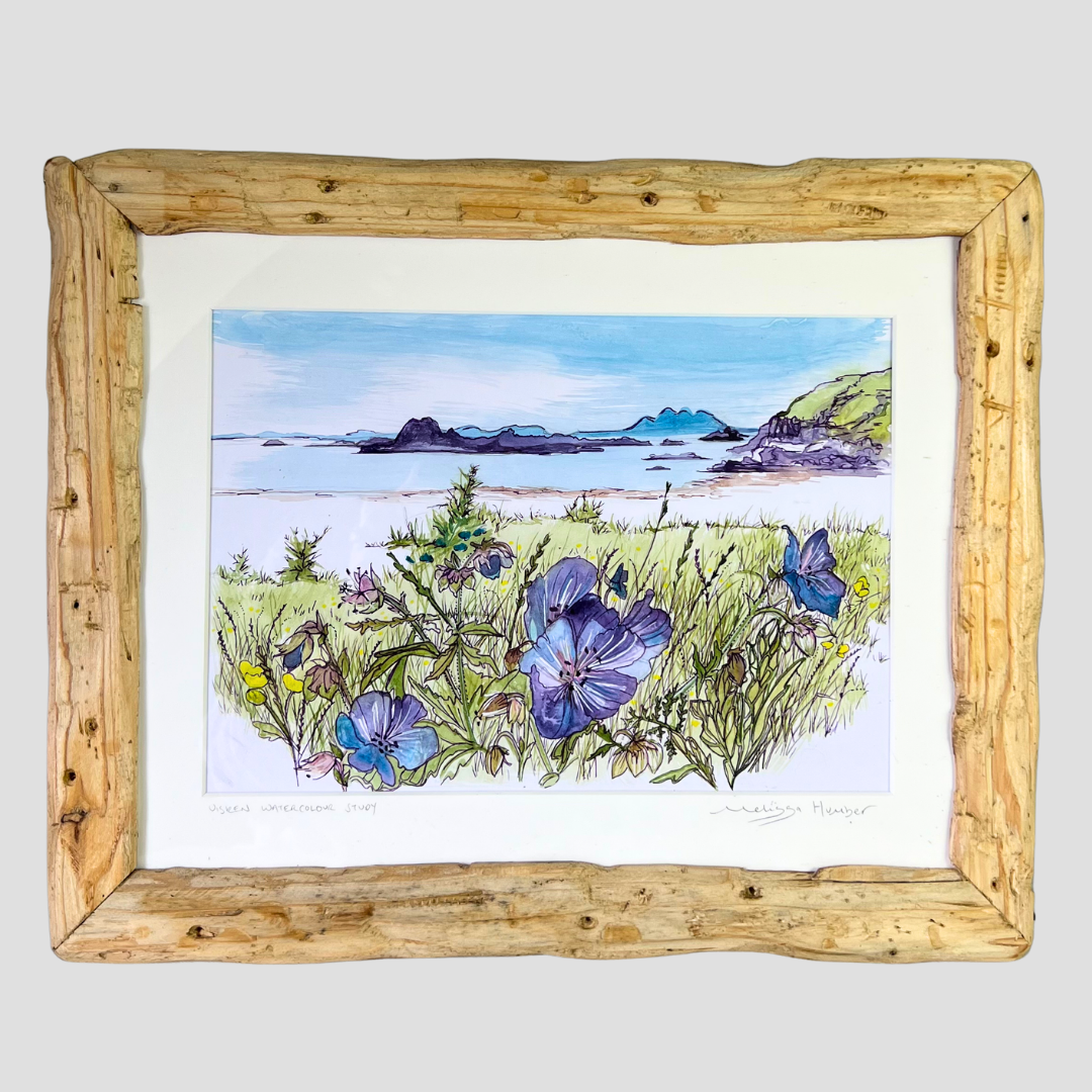 Uisken beach - Isle of Mull original watercolour landscape painting