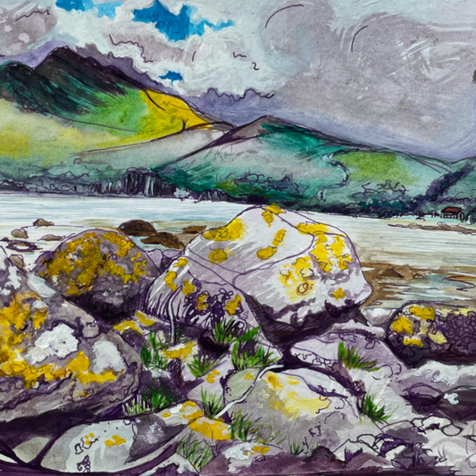 Old Postoffice Lochbuie Isle of Mull art print by Melissa Humber